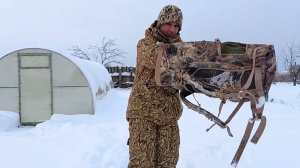 Жесть, замерз как камень...Тест морозом водонепроницаемого рюкзака Duck Mania из TPU