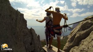 Таня Ilias-kay Rope jumping with Skyline x-team in Crimea