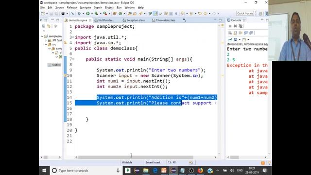Java #15 - Introduction to Exceptions смотреть онлайн