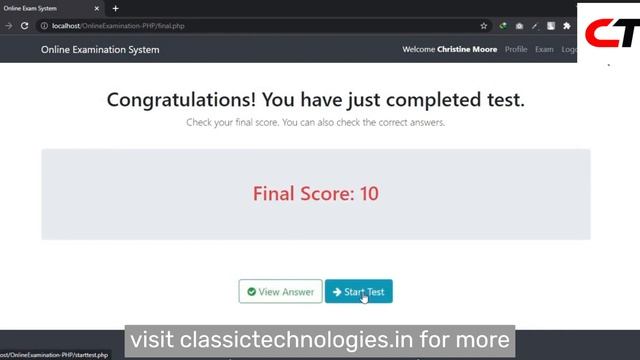Online Examination System PHP Project with Source Code