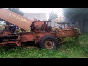 Т-25 крутит пресс подборщик Киргизстан!Крутой трактор!