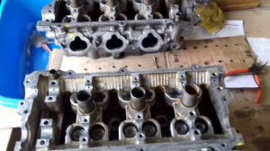 Контрактный двигатель:  Притирка клапанов. Сборка ГБЦ