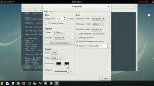 Installing screenkey in debian linux