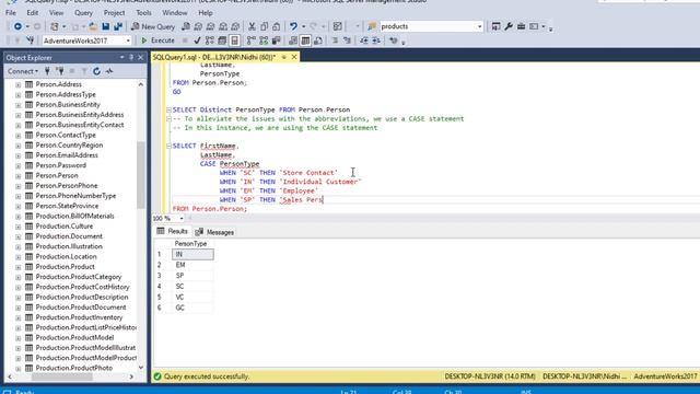 Case Expression in SQL SERVER with EXAMPLE