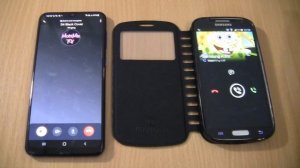 Viber Incoming & Outgoing call at the Same Time Samsung Galaxy A30s+S4 Black cover