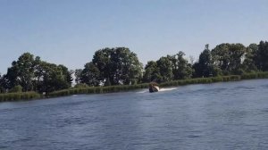 лодка из полипропилена Ока5 410 первые испытания, мотор Альфа 9.9-20