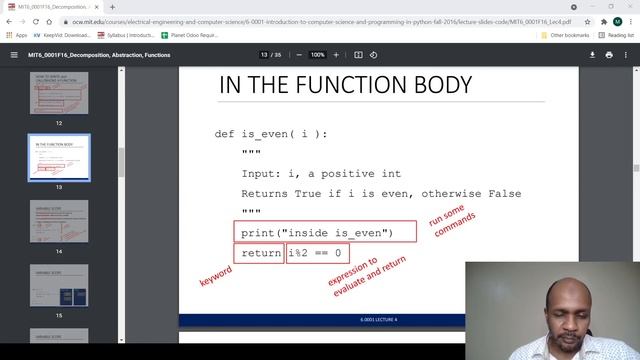 Python - 5. Abstraction, Decomposition and Functions - Part 1 - Concepts of Programming Languages