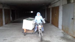 Мокик  альфа 72 куба с коляской-моя альфа