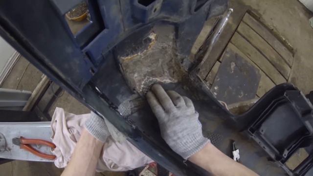 BMW e34 Ремонт заднего бампера #1 смотреть онлайн