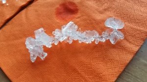 Выращиваем кристаллы из сульфата магния #2