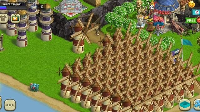 Зомби ферма / Zombie CastawaysЗачем столько мельниц? Моя ферма #мобильныеигры #игры #ферма