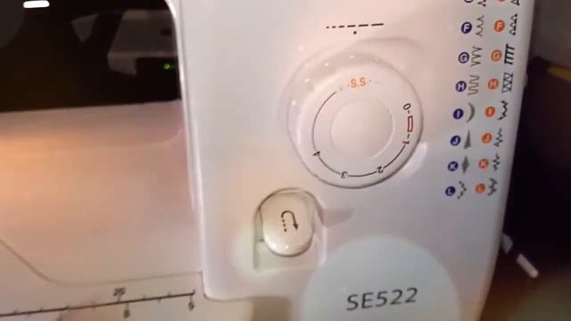 Janome SE 522. Работа с трикотажем. смотреть онлайн