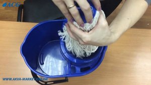 ACG Насадка на швабру верёвочный моп кентукки, хлопок,  280 гр. с резьбой для рукоятки, арт. 100302