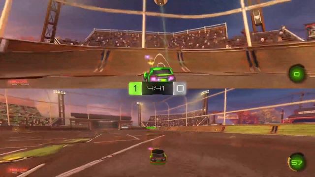 Rocket League 2v2 Highlight. Split Screen with System Blitz. смотреть онлайн