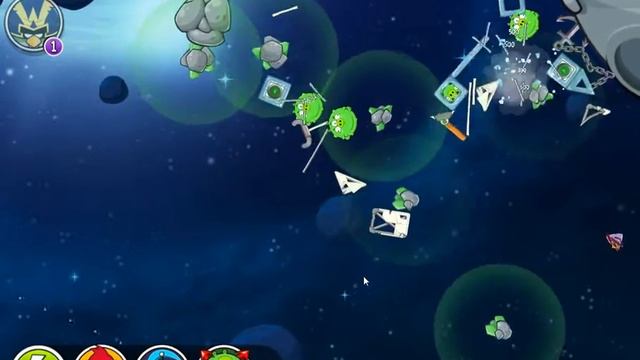Angry Birds Space Beak Impact 8-18 3 stars смотреть онлайн