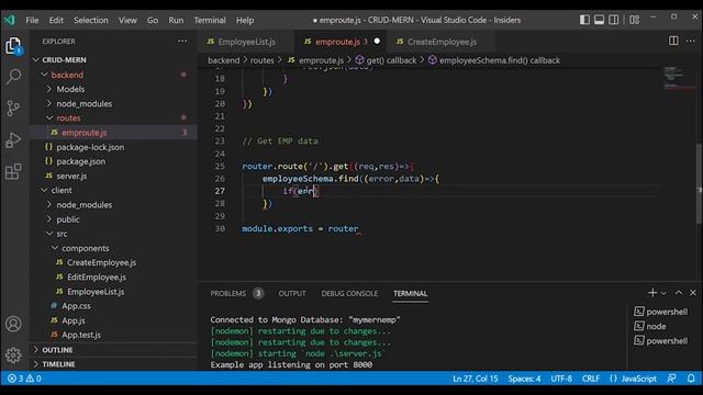 MERN Stack CRUD App Part 16 | Employee List | React | Full Stack Tamil Tutorial