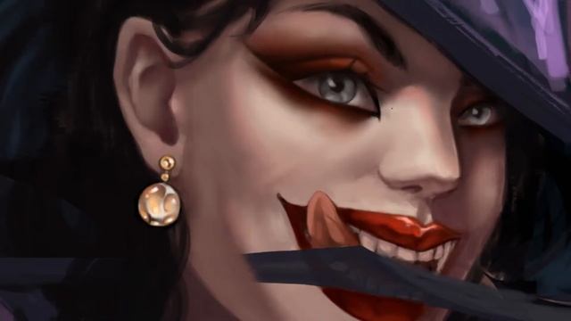 Как нарисовать персонажа | Леди Димитреску | Speedpaint fan art of Alcina Dimitrescu смотреть онлайн