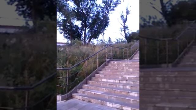 Закат на Дежневской лестнице. (Уфа, парк Победы).