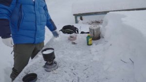 Пример использования в мороз / Coleman 533 / Обзор часть 1