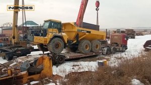 Перевозка 30-ти тонного Komatsu HM400-1