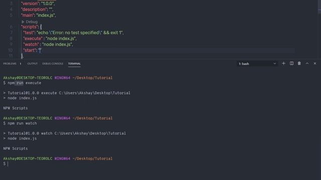 NPM Scripts & Type of Packages - Node For Beginners - 07