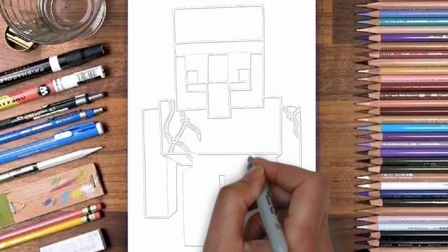 How To Draw Iron Golem  Minecraft