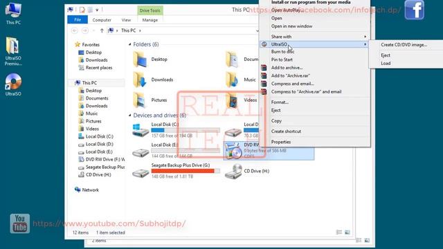 How to create an IMAGE(.ISO) file of a CD/DVD | CD/DVD to ISO file смотреть онлайн
