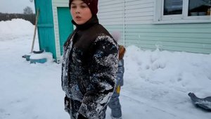 Я Собралась, Дочу Собрала и На Работу/Зимой в Очках? Снег Ослепляет? Сара и Рукавичка/15.11.21