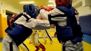 Спарринги дети 8-9 лет Тэкэндо бк Спартанец