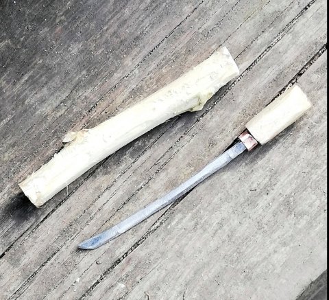 Катана в деревянных ножнах #своимируками