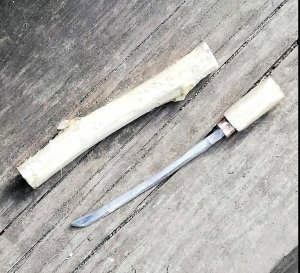 Катана в деревянных ножнах #своимируками