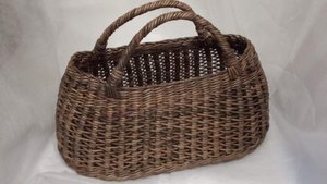 МК. Ажурная Овальная корзина из бумажной лозы. Часть2. #42(2)