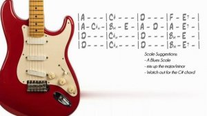 Slow Blues Soul In A Major _ Guitar Backing Track