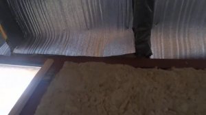 Делаем потолок в сарае.