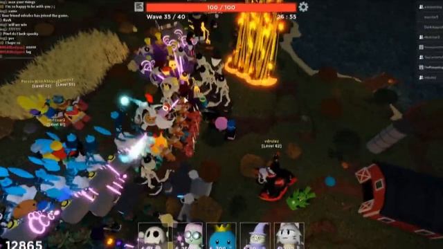 Roblox Tower Heroes: Halloween Havoc HARD MODE смотреть онлайн