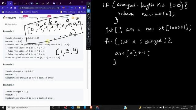 2007 Find Original Array From Doubled Array | Zero to FAANG Kunal | Leetcode | Shapnesh смотреть онлайн
