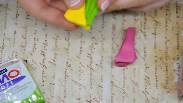 Создание градиента из полимерной глины (из трех цветов)