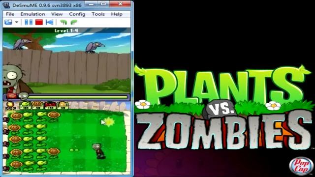 Plants vs. Zombies on DeSmuME 0.9.6 - Nintendo DS Emulator смотреть онлайн