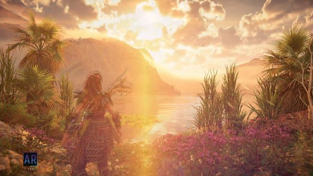 HORIZON FORBIDDEN WEST Lake Ambient 4K - Focus Study Sleep Meditation Sci-Fi 1 Hour Nature OST смотреть онлайн