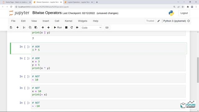 م.شويل الشهري | Python Operators: Bitwise Operators in Python (Lab) |  عوامل تشغيل البت في البايثون