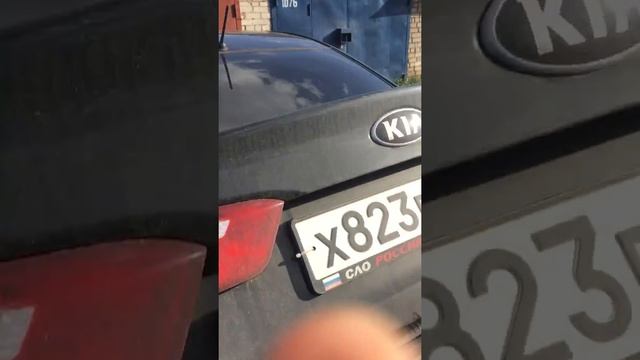 Полное открытие багажника без всякого колхоза Kia Rio 3