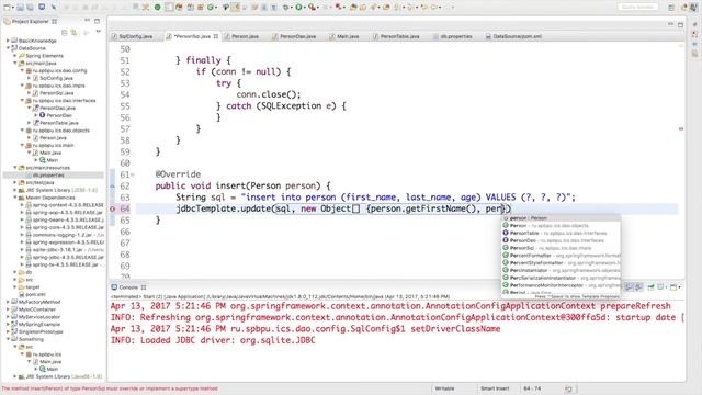 Spring JDBC [16] смотреть онлайн