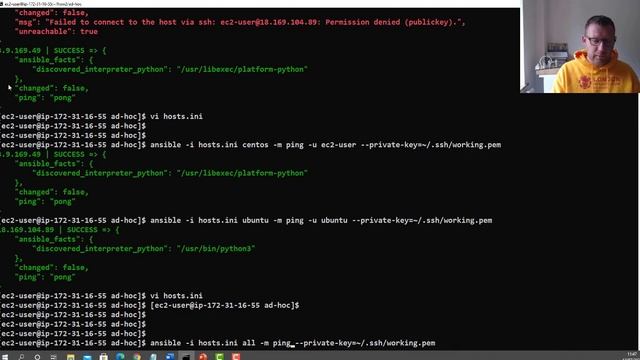 Ansible: How to use Ad-Hoc commands and the inventory смотреть онлайн