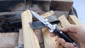 Выкидной нож Флинт 2 с гравировкой " Чужакам пора домой,здесь хозяева Славяне" купить +79306723442