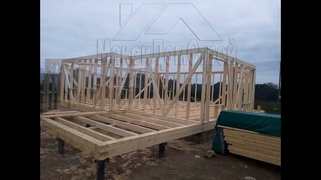 Отзыв Заказчика о строительстве каркасного дома 10,5х12,5 м в Новгородской области Шимского района смотреть онлайн