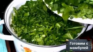 Зелёный борщ с подорожником. ПП суп. Очень вкусный и полезный.
