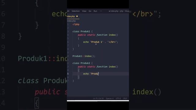 Static Method OOP PHP