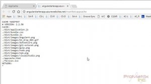 Creating the Application Cache Manifest