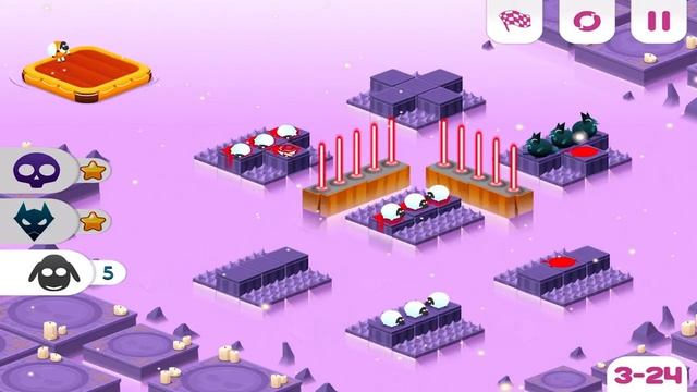 Divide By Sheep - Dark World 3-24 Walkthrough смотреть онлайн