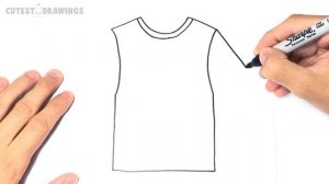 How to draw a T-Shirt Step by Step | T-Shirt Drawing Lesson